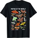 Moths of The World Different Types of Moth Insect Entomology T-Shirt