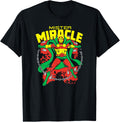 Trevco DC Comics Mister Miracle Unisex-Adults & Kids Black T-Shirt