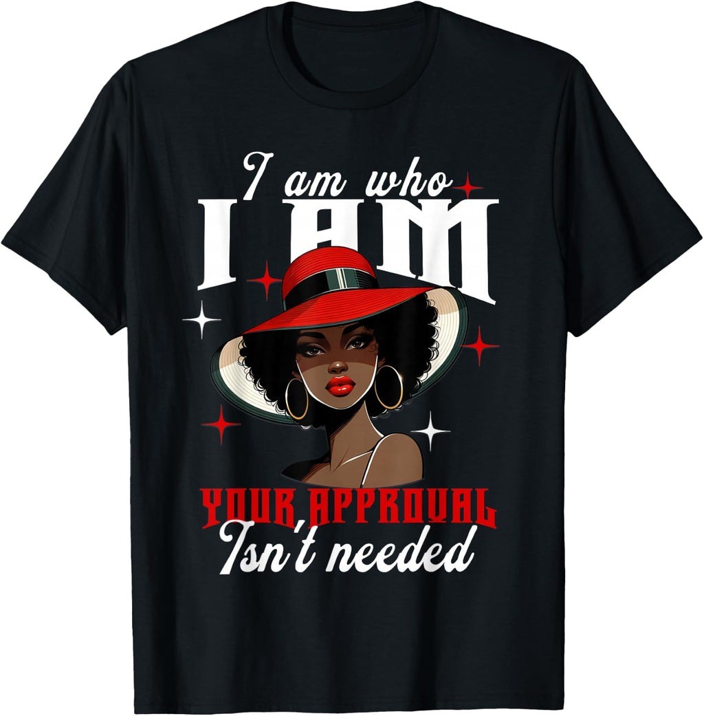 Pride African American Afro Queen For Self Empowerment Women T-Shirt