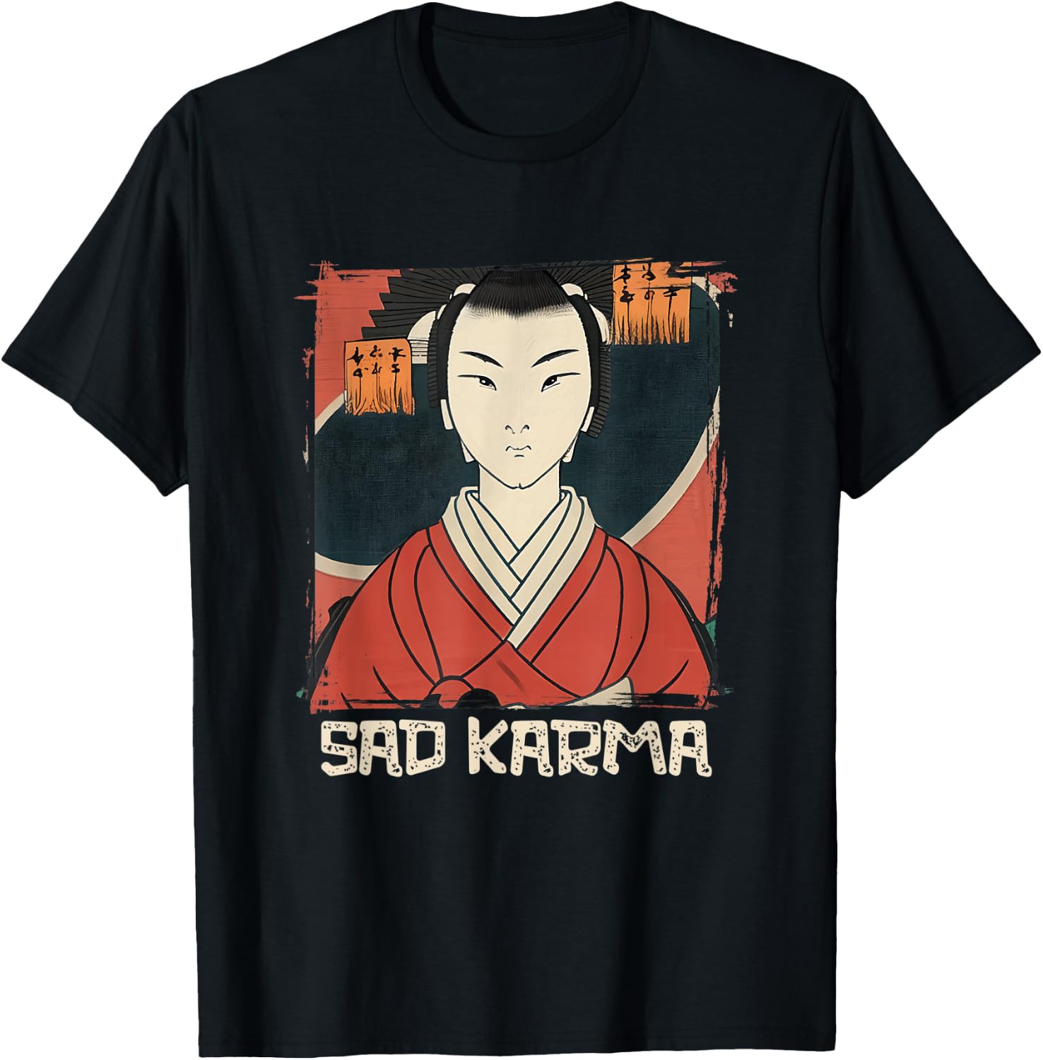 Japanese Aestehetic Art Anime & Manga Sad Karma T-Shirt