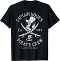 Disney Peter Pan Captain Hook Pirate Crew Est 1953 Logo T-Shirt