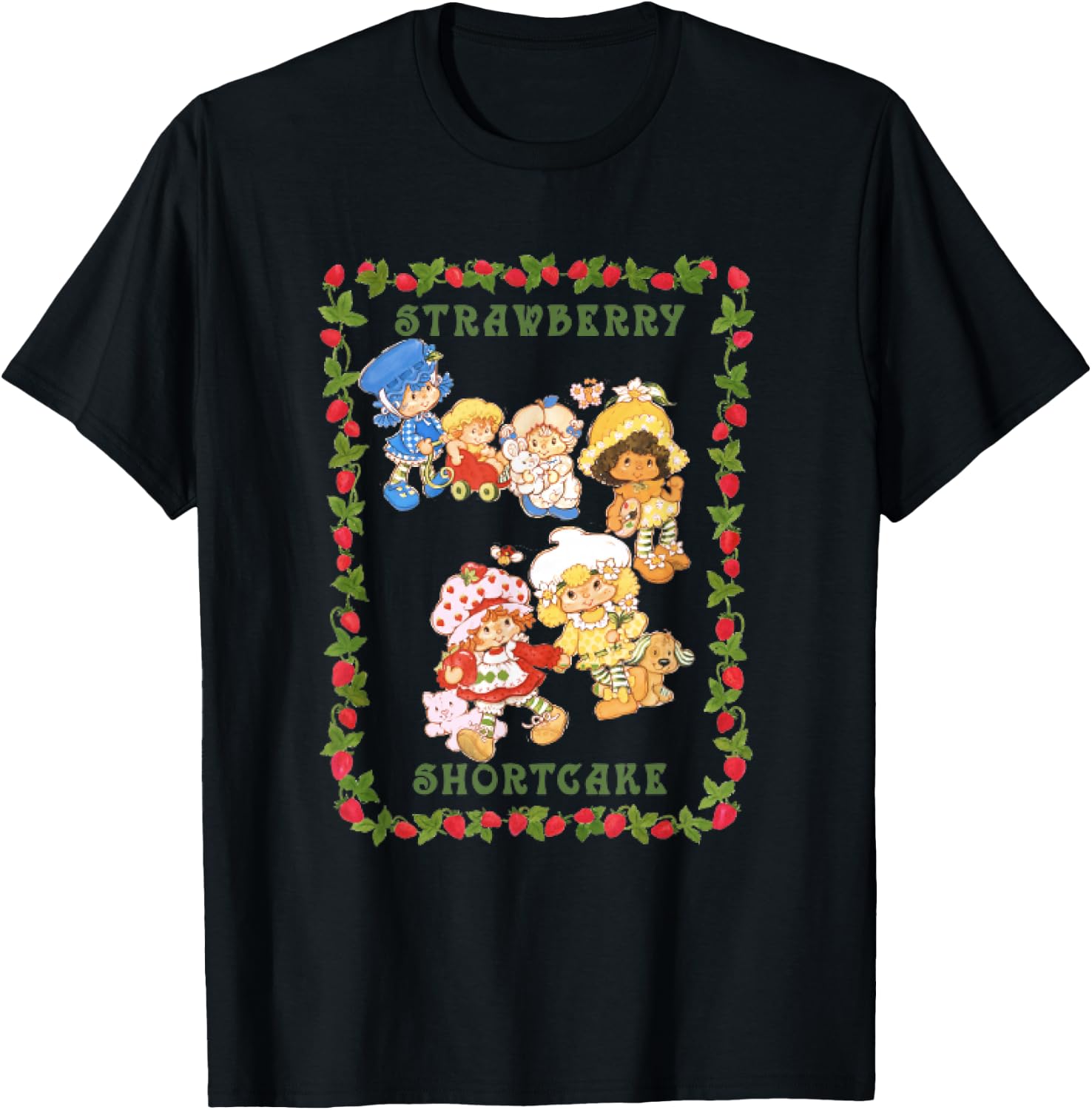 Strawberry Shortcake Vintage Berry Garden Poster T-Shirt