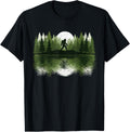 Bigfoot Walking Forest Sasquatch Woods Parks Men Women T-Shirt