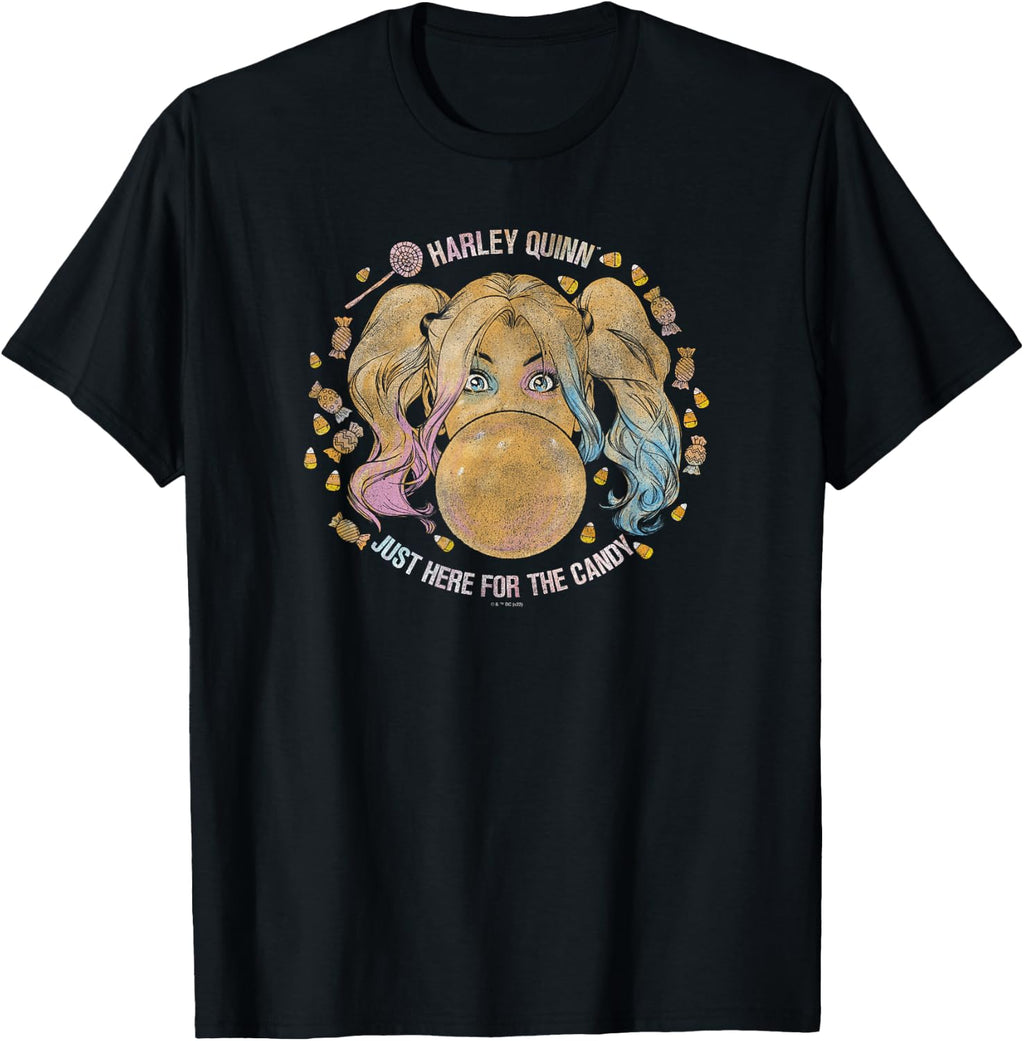 DC Comics Batman Halloween Harley Quinn Candy T-Shirt