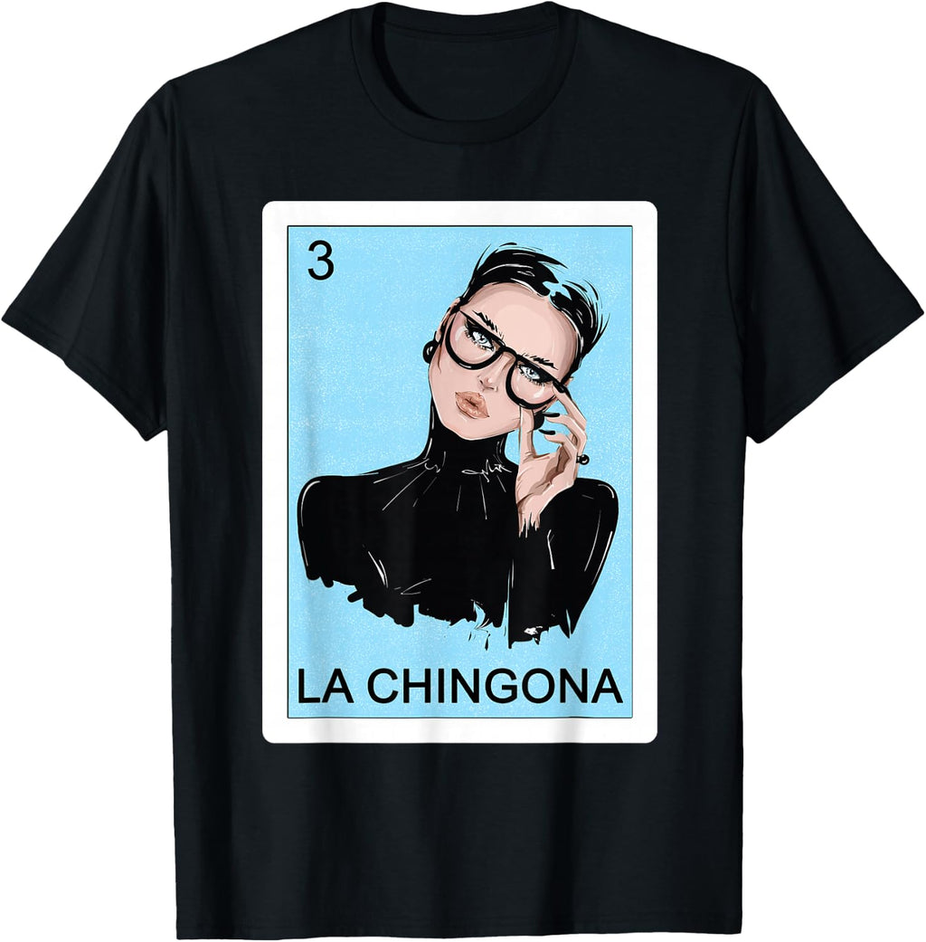 Funny Spanish-Mexican Bingo Gifts Women - La Chingona T-Shirt