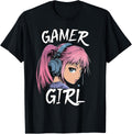 Gamer Girl Shirt for Girls Teens Women Video Gaming Graphic T-Shirt