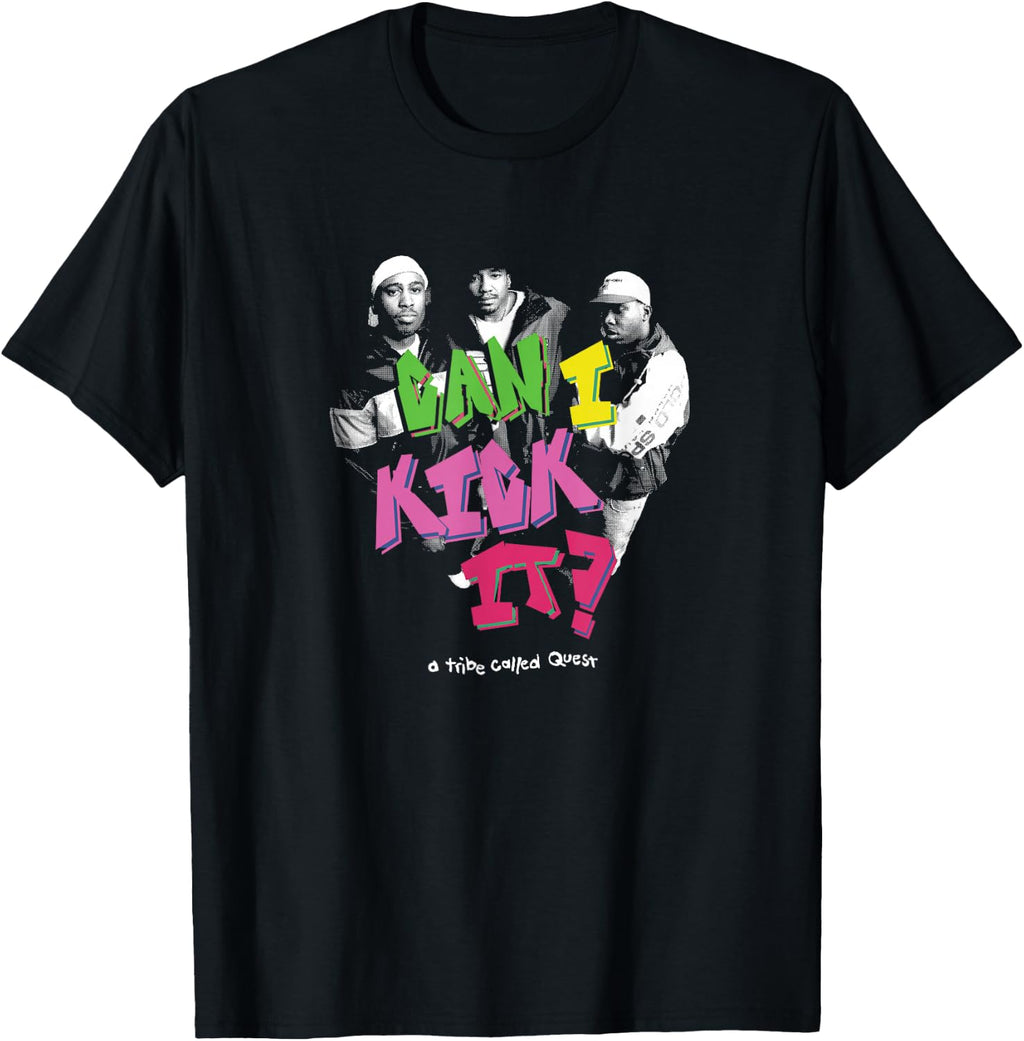 A Tribe Called Quest Can I Kick It? Unisex-Adults T-Shirt, Black, Small, Short Sleeve