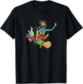 Rick and Morty Psychedelic Rick with Skateboard Morty T-Shirt Small