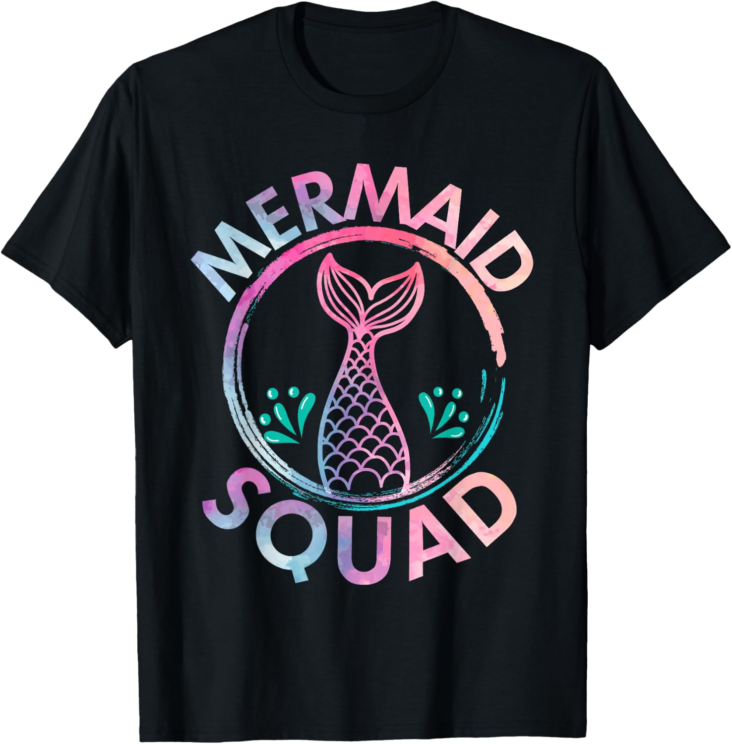 Mermaid Birthday Squad Party Matching Womens T-Shirt