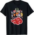 Naruto Shippuden Akasuki Group Cloud Chibi SD Anime T-Shirt