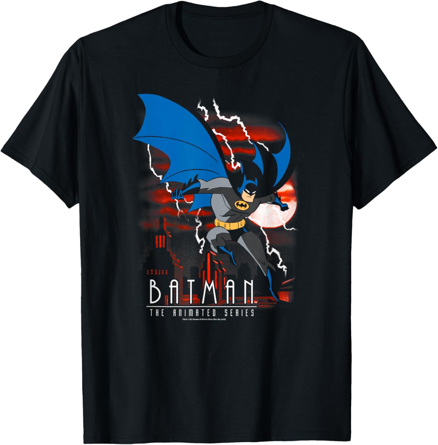 Batman: Animated Series Lightning Strikes T-Shirt