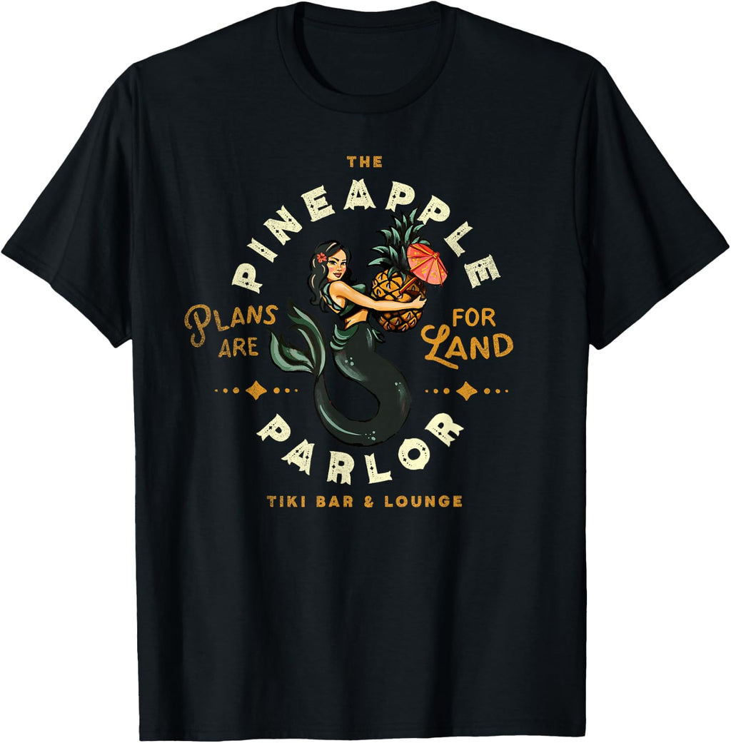 The Pineapple Parlor: Vintage Nautical Pinup Mermaid Travel T-Shirt