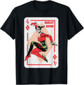 DC Comics Batman Harley Quinn Playing Card T-Shirt Small
