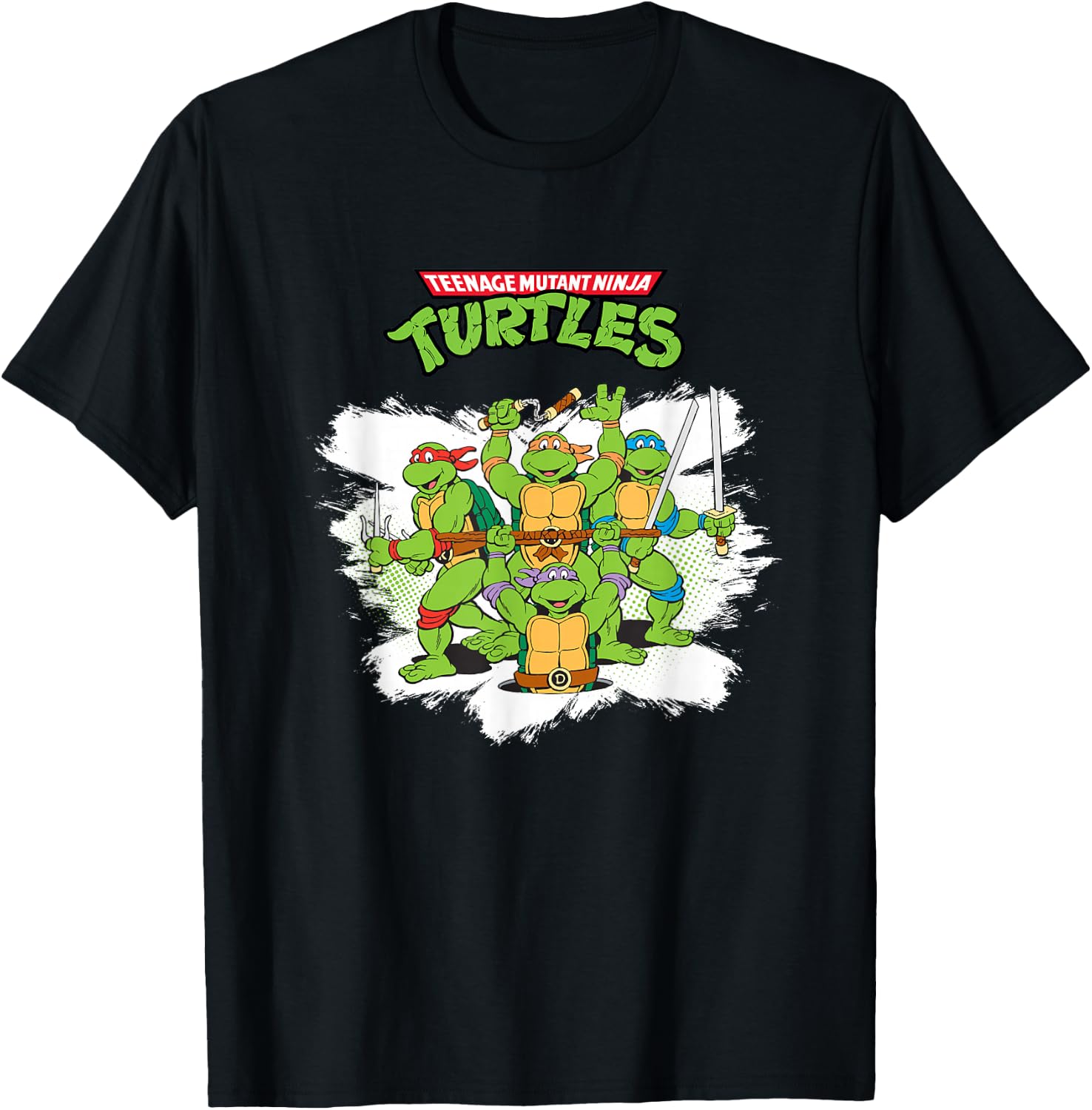 Original Teenage Mutant Ninja Turtles Classic Retro Logo T-Shirt