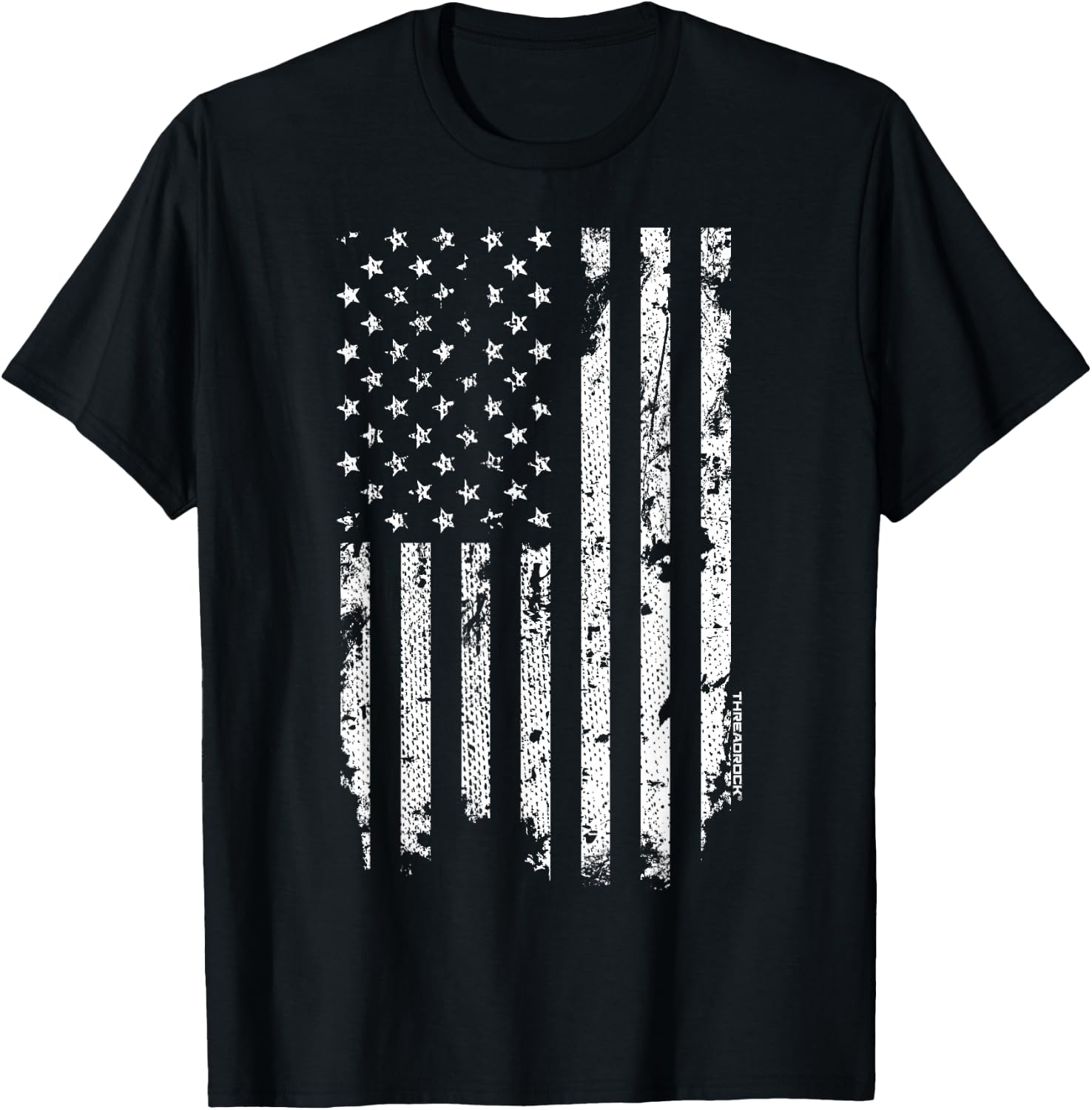 Distressed White American Flag T-Shirt T-Shirt