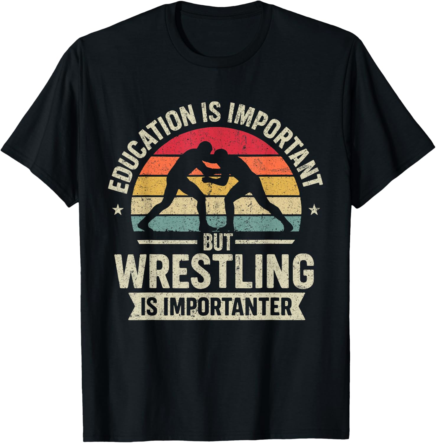 Funny Wrestling Education Joke for Wrestler Men Kids Boys T-Shirt
