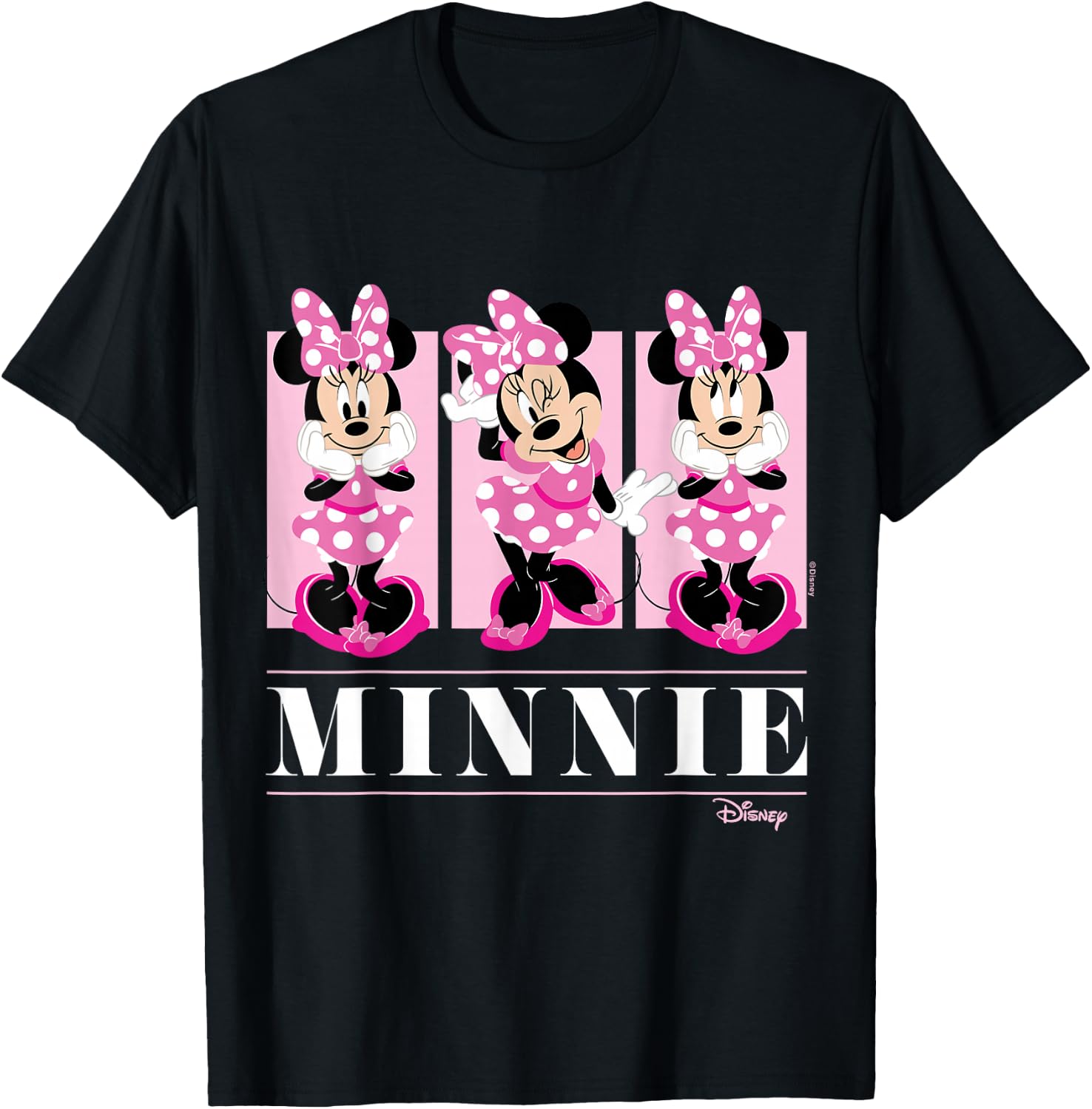 Mickey & Friends - Minnie Mouse Pink Grid T-Shirt