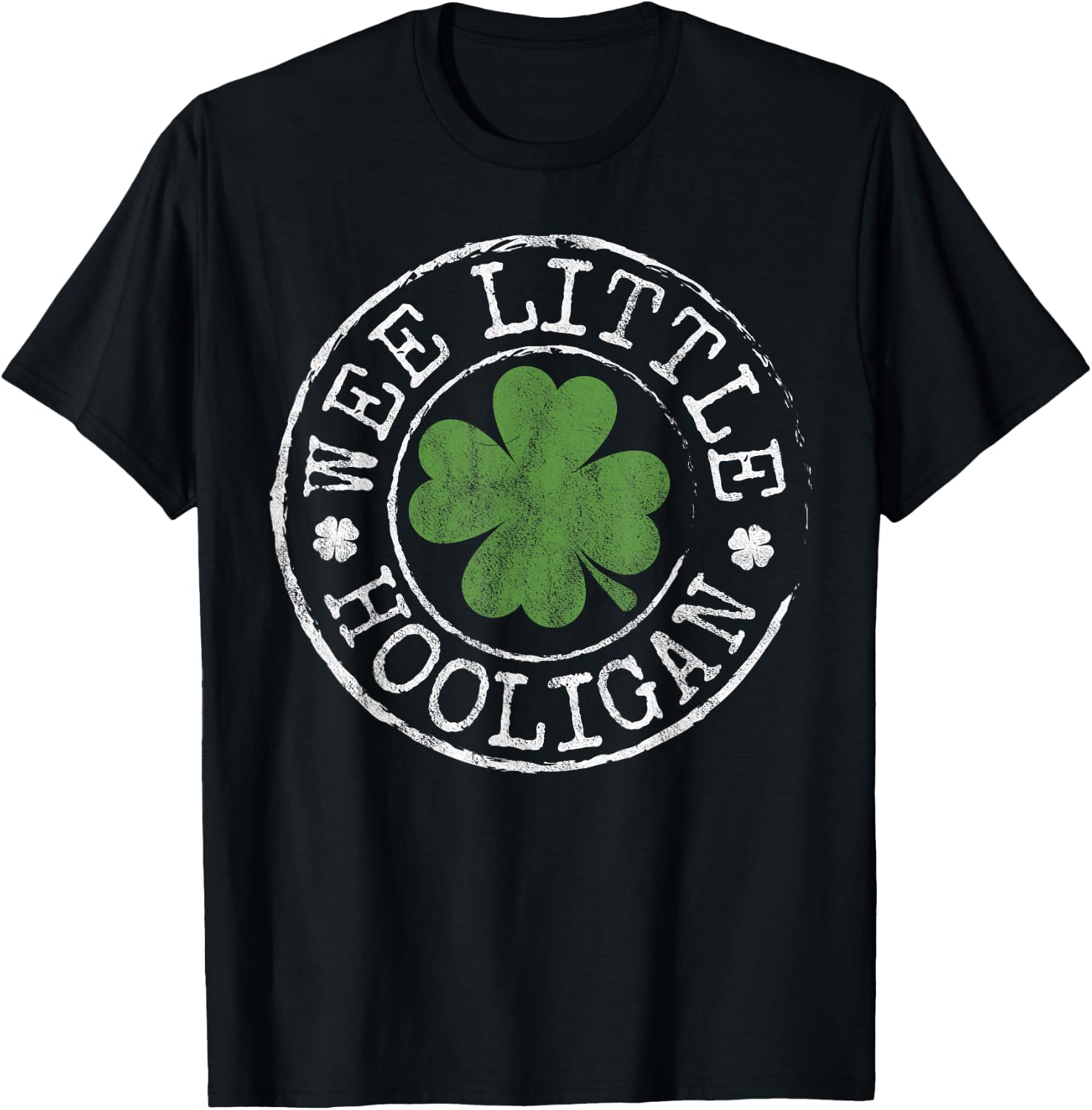 Wee Little Hooligan Funny Clovers Kids Teen St Patrick's Day T-Shirt