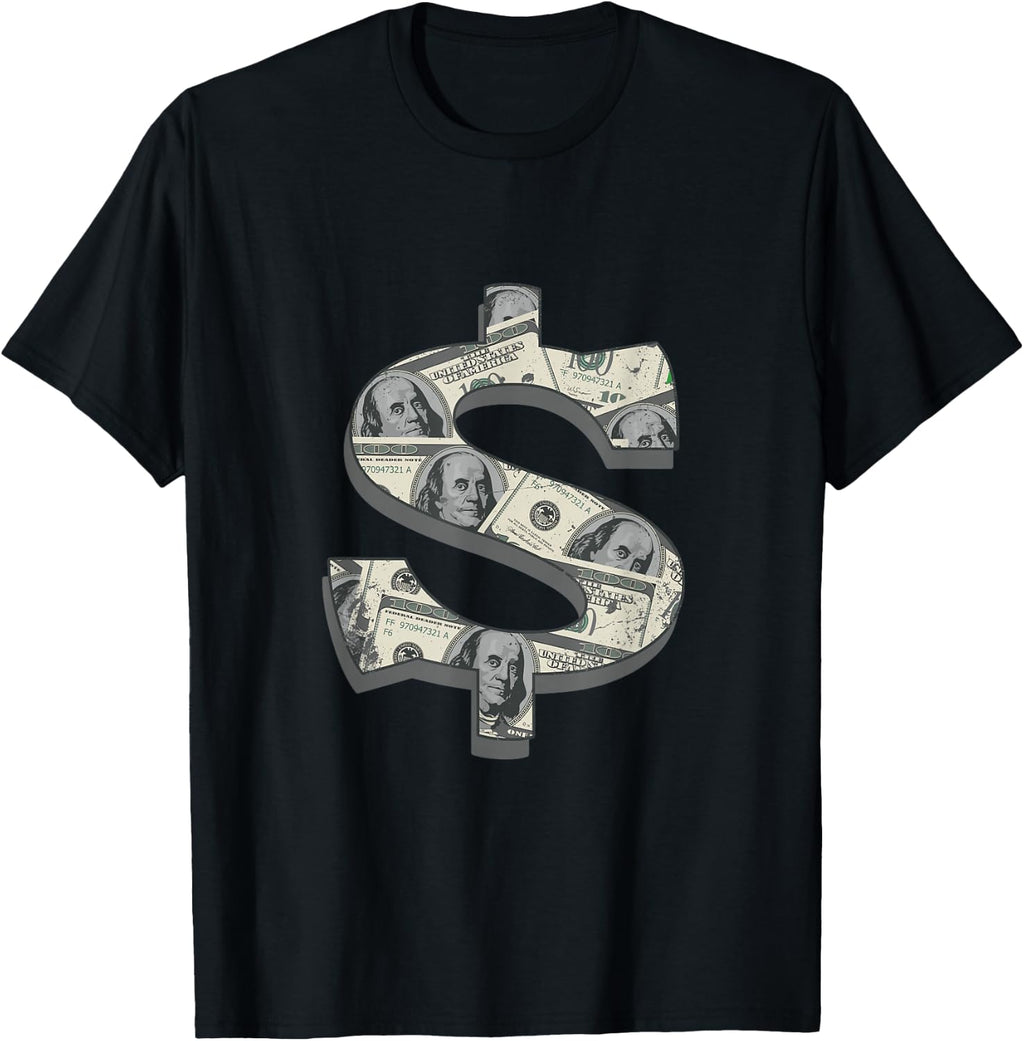 Money Dollar Sign Millionaire Cash Cryptocurrency Coin Earn T-Shirt