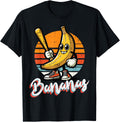Banana Sunset Retro Fruit Boys Kids Men T-Shirt