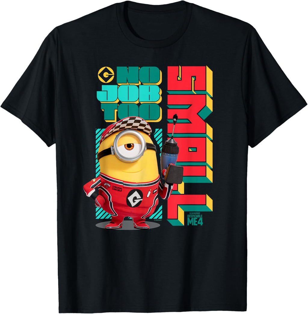 Minions Despicable Me 4 No Job Too Small T-Shirt