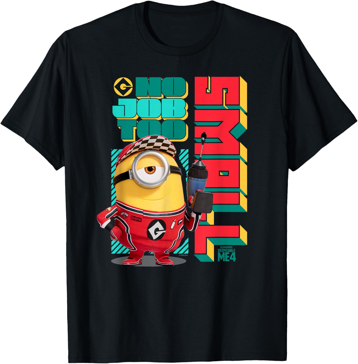 Minions Despicable Me 4 No Job Too Small T-Shirt
