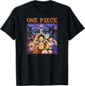 One Piece Anime Running Scared Heavy Metal Logo T-Shirt
