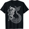 Mermaid Tattoo Retro Mermaids Adult T-Shirt