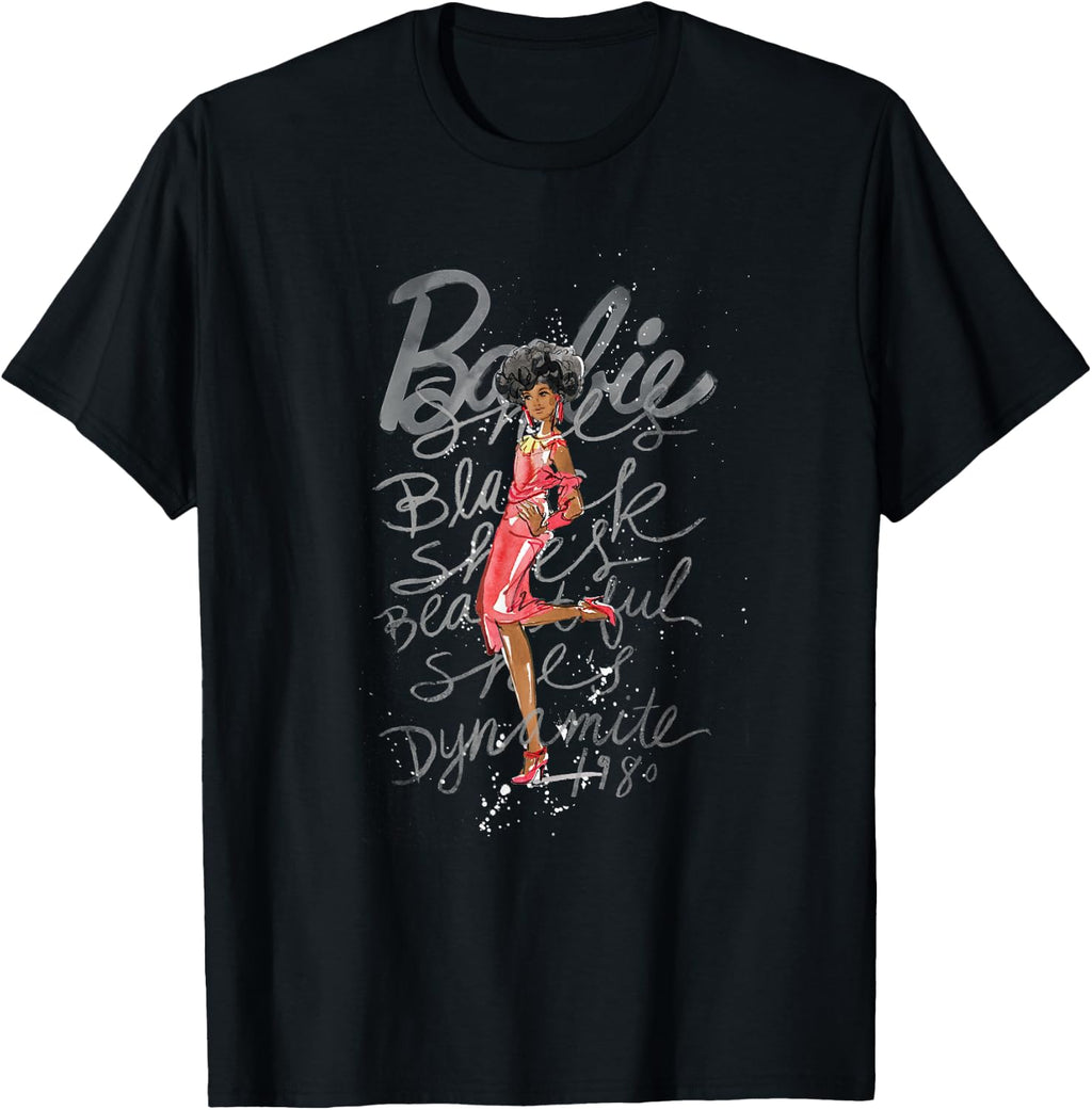 Barbie - She's Black She's Beautiful She's Dynamite T-Shirt