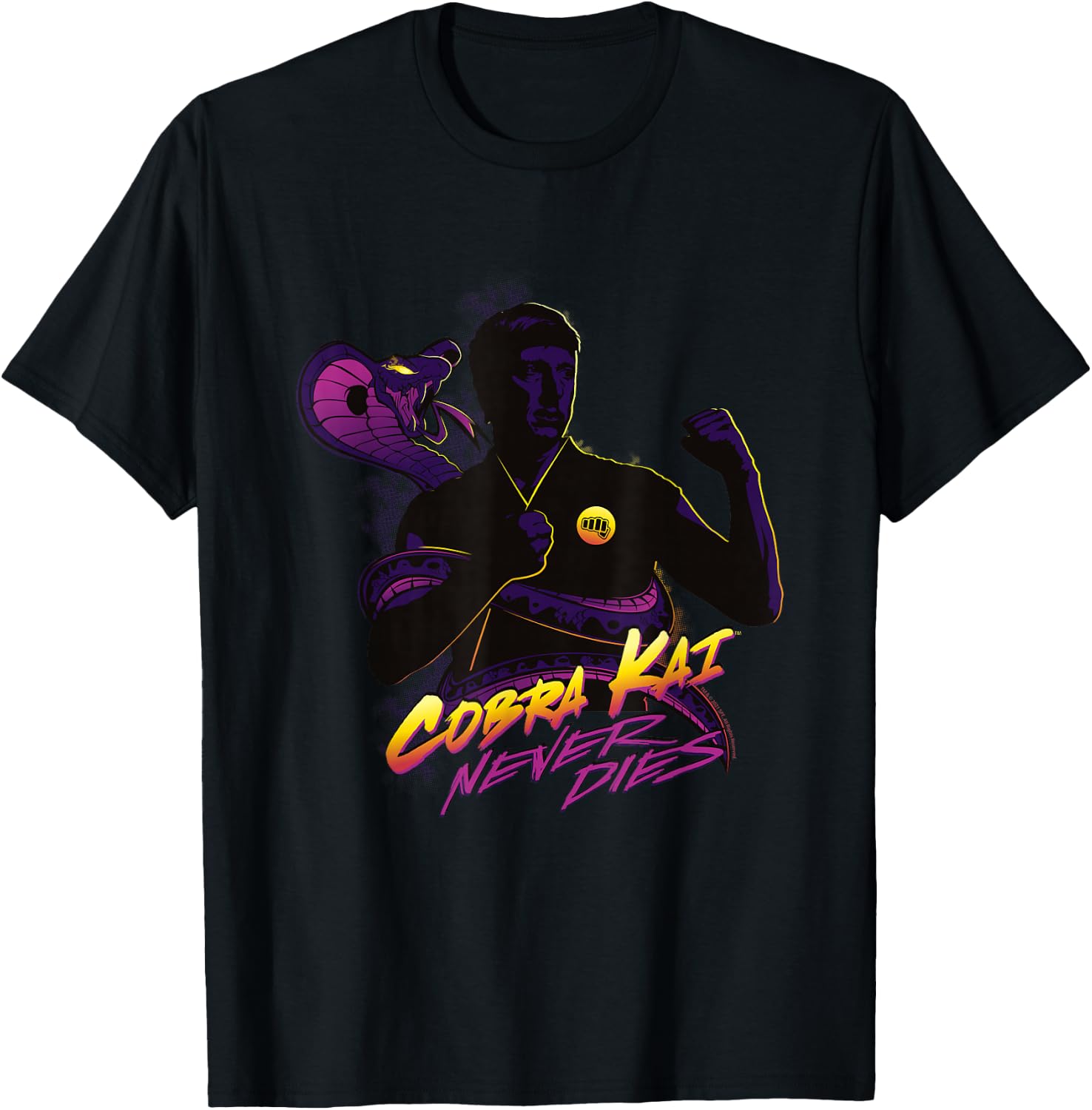 Cobra Kai Never Dies Fight Pose T-Shirt