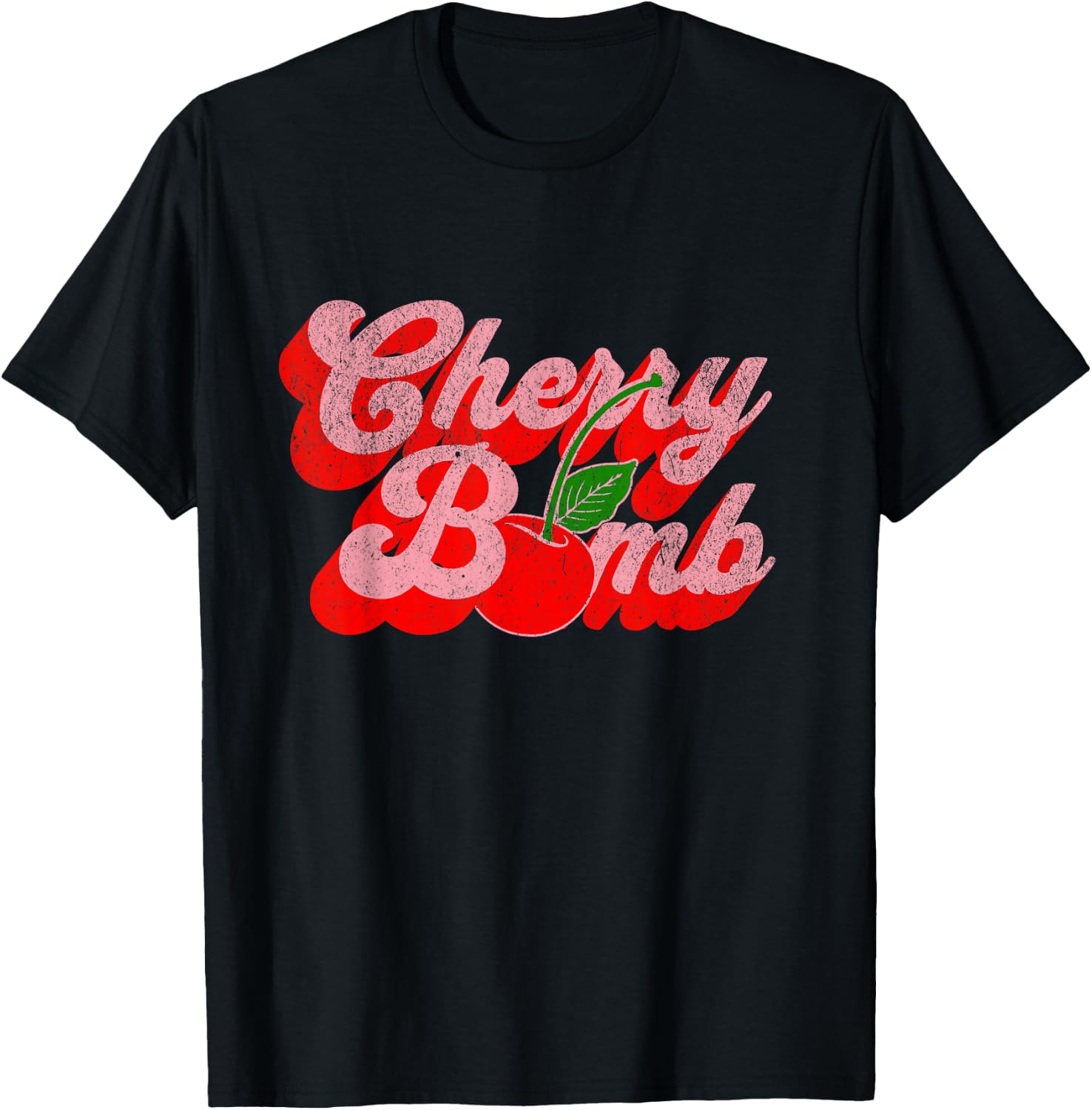 Cherry Bomb Retro 70s Vintage Style Cute T-Shirt