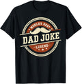World's Best Dad Joke Legend Funny Vintage Father's Day T-Shirt