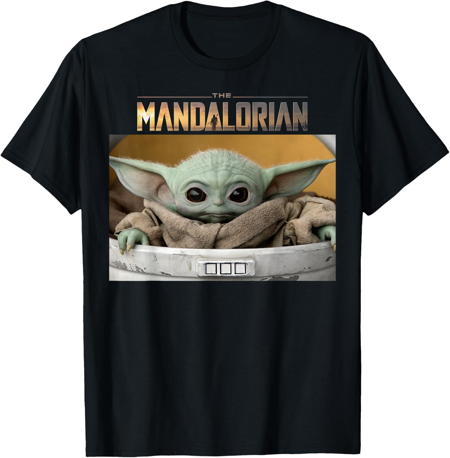 Star Wars The Mandalorian The Child Pod Screenshot Logo T-Shirt