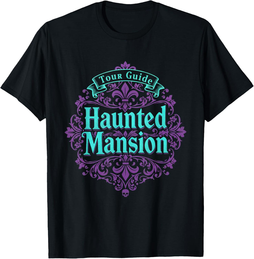 Halloween Haunted Mansion Tour Guide Carneval Fasching T-Shirt