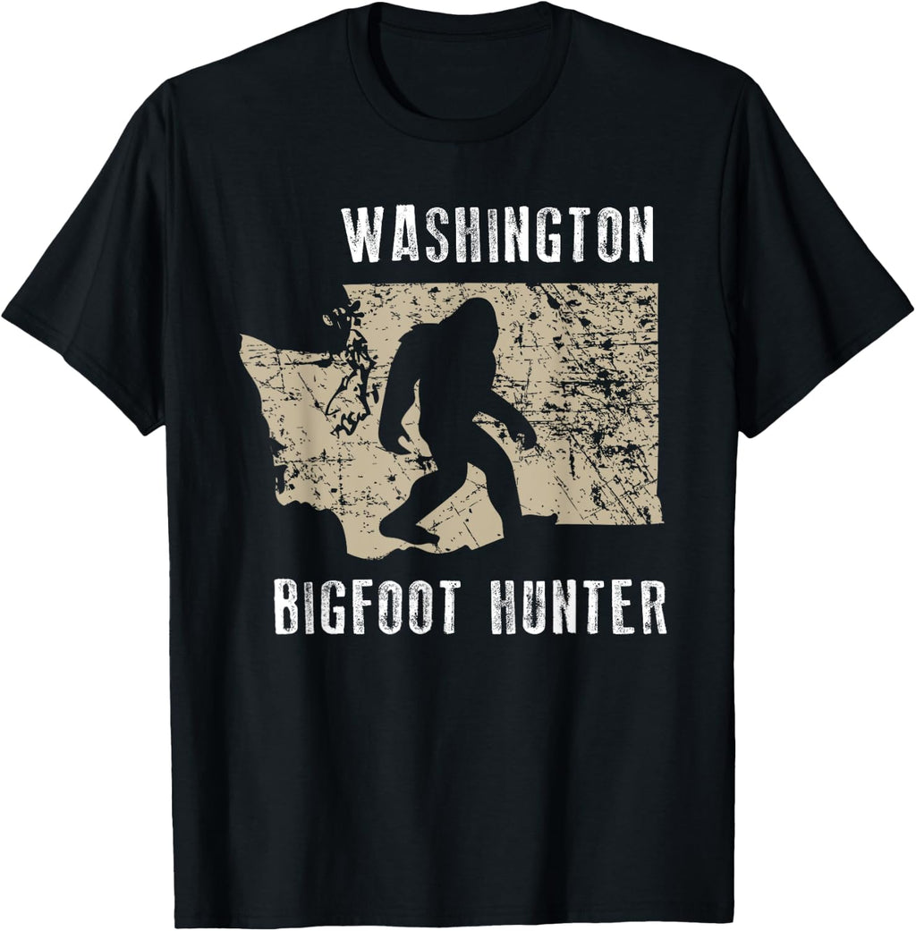 Washington Bigfoot Hunter Shirt, Funny Sasquatch Gift