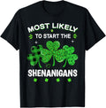 St Patricks day Shamrock Shenanigans leopard Irish women men T-Shirt