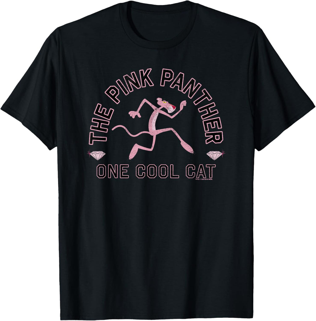 Pink Panther One Cool Cat Tip Toe Portrait T-Shirt Small