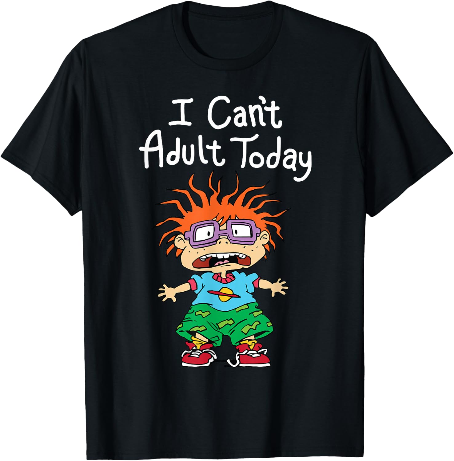 Nickelodeon I Can't Adult Today Chuckie Classic Nick Show T-Shirts and Tees for Men and Women