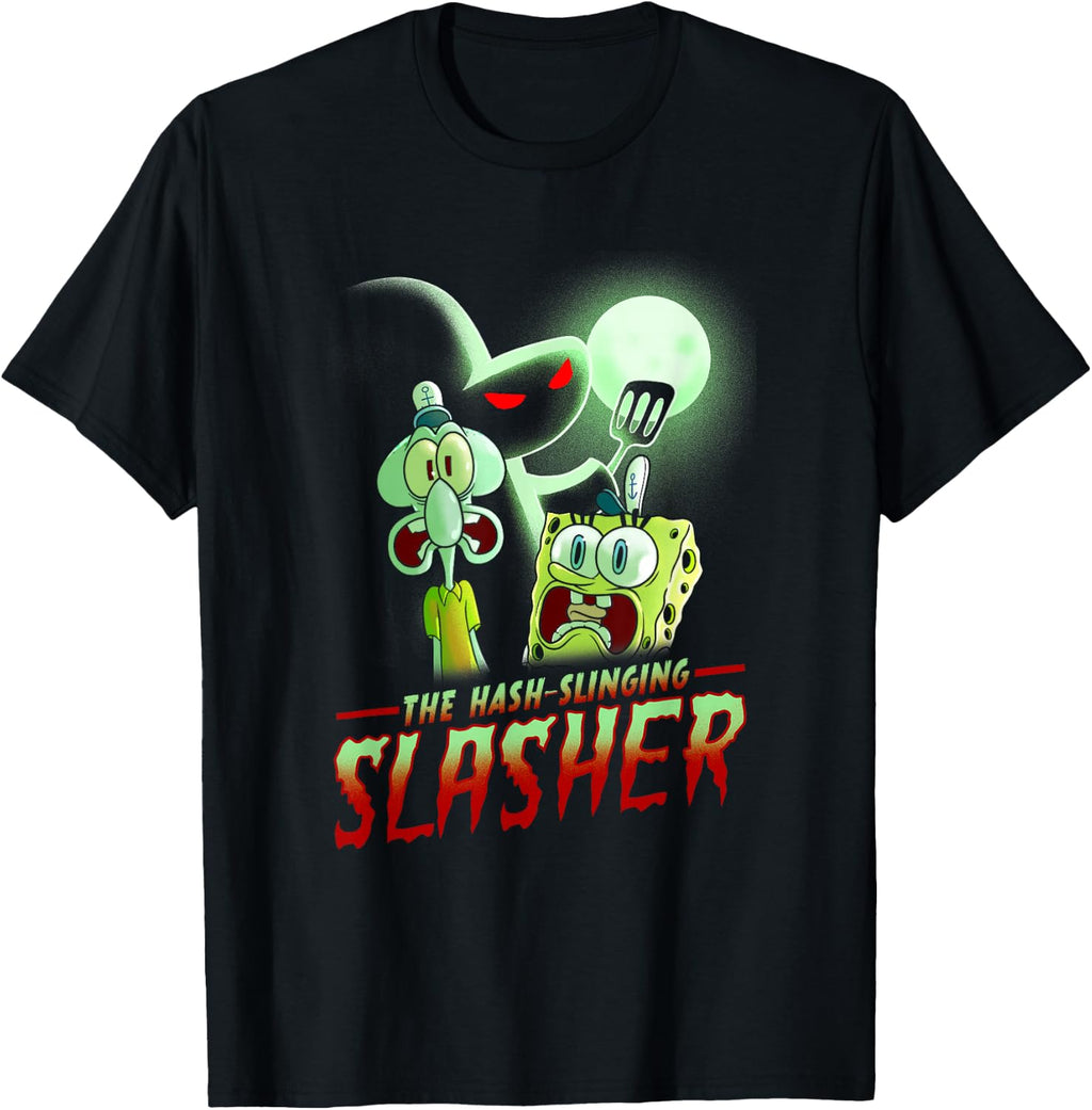 Spongebob Squarepants The Hash Slinging Slasher Spooky T-Shirt