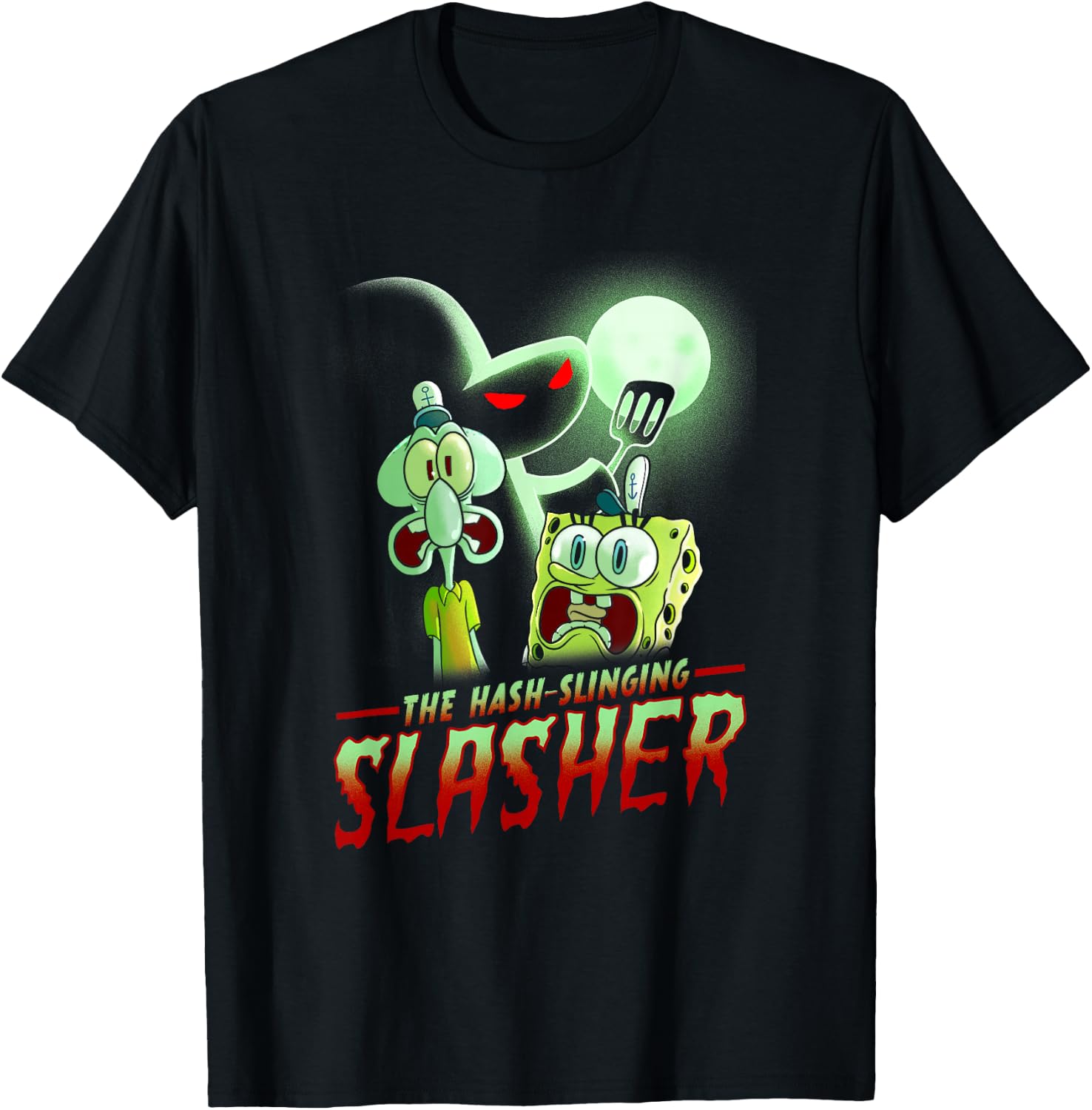 Spongebob Squarepants The Hash Slinging Slasher Spooky T-Shirt