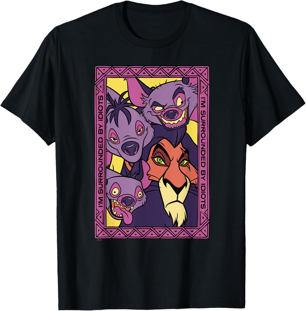 Disney The Lion King 30th Anniversary Scar and Hyenas Idiots T-Shirt