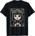 Spooky Sad Grl With Adorable Little Skull T-Shirt