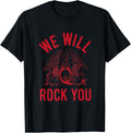 Queen Red Letters Rock You T-Shirt