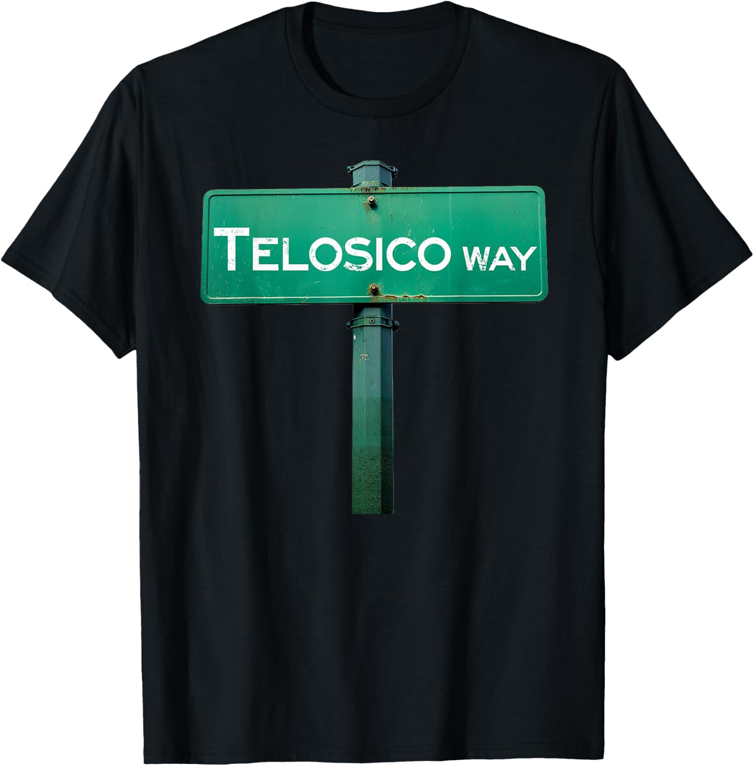 Funny Street Signs in Spanish Telosico Way Mexican Slang T-Shirt