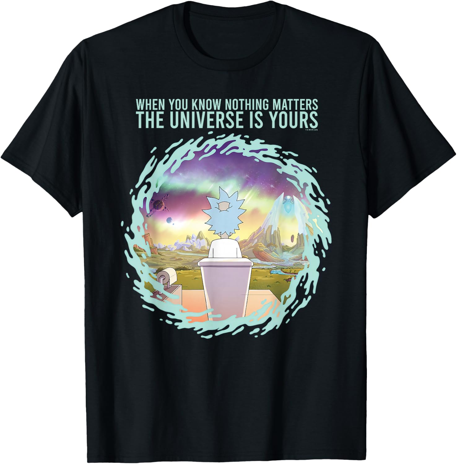 Rick and Morty The Universe is Yours Adult Cartoon Fashion T-Shirt