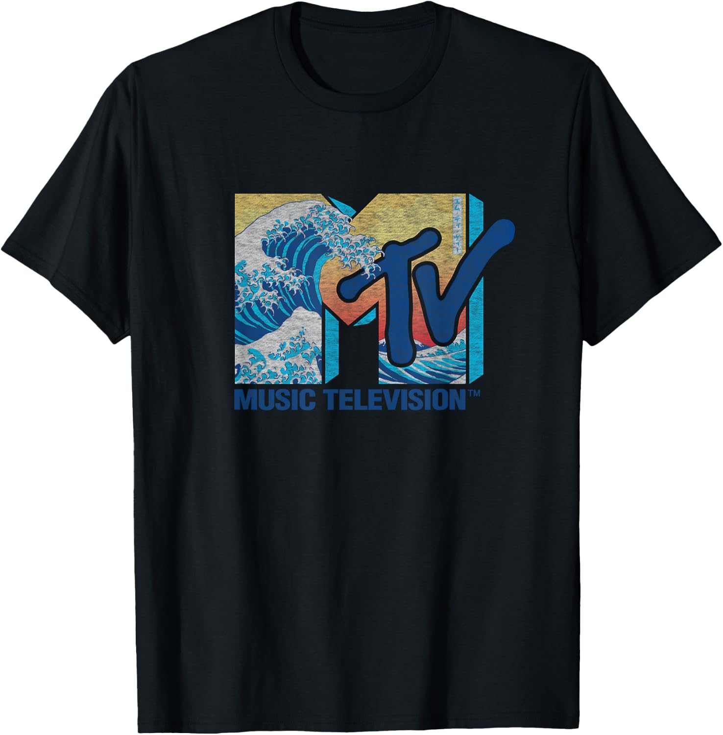 MTV Great Wave Japanese Art Vintage T-Shirt