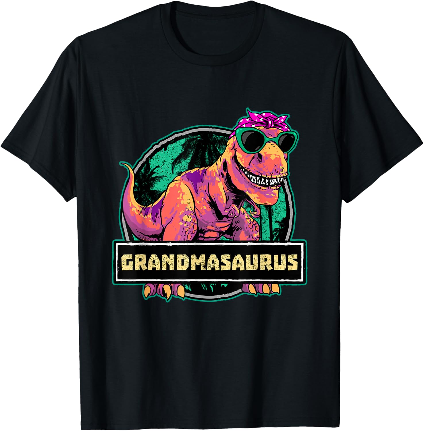 Grandmasaurus Grandma Shirt T Rex Dinosaur Family Matching T-Shirt