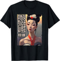 Japanese Aesthetic Art Anime & Manga Geisha Vintage Retro T-Shirt