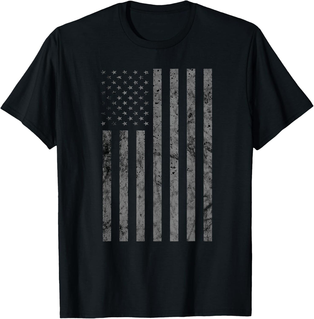 Vintage Black American Flag T-Shirt