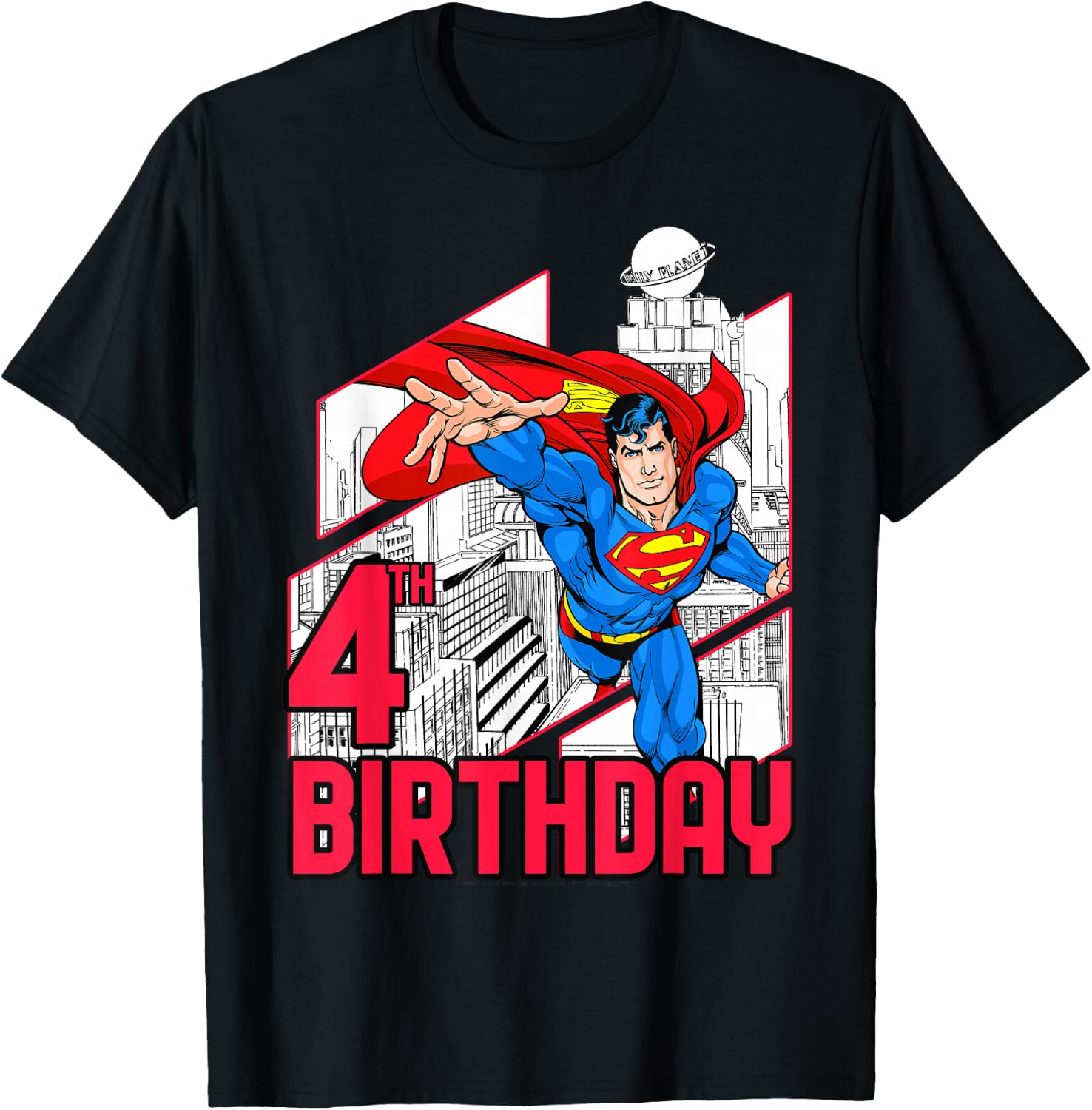 DC Comics Superman Super 4th Birthday T-Shirt